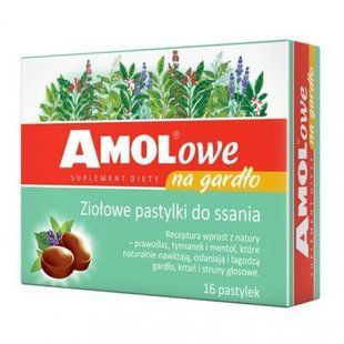 Пастилки для горла 16 шт Amol 5903263900443 фото