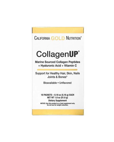 Колаген + гіалуронова кислота + вітамін С | 10 пакетиків California Gold Nutrition  898220013449 фото