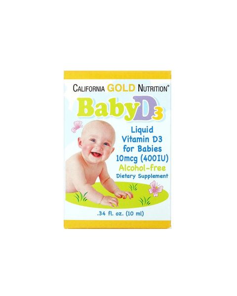 Вітамін D3 у краплях для дітей 400 МО | 10 мл California Gold Nutrition  898220010349 фото