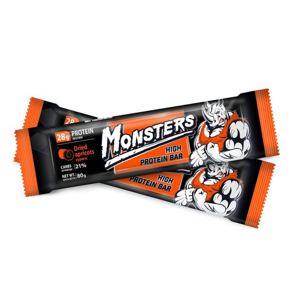 Батончик протеїновий 80 г Monsters какао Excellent Nutrition 4820200890661 фото
