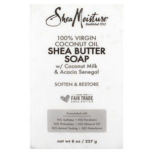 Мыло с маслом кокоса и ши | 230 г SheaMoisture  764302204268 фото