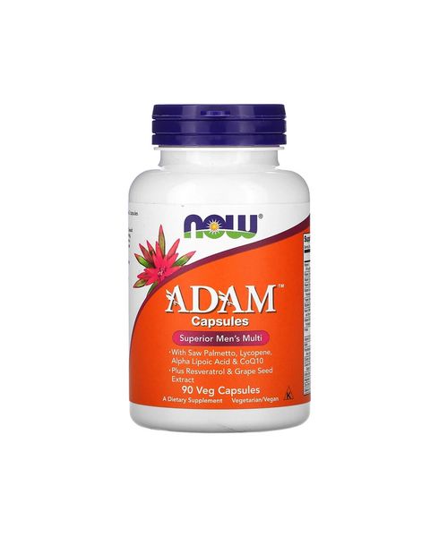 Мультивитамины для мужчин Адам | 90 кап Now Foods  733739038784 фото
