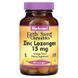 Цинк зі смаком апельсина 15 мг | 60 пастилок Bluebonnet Nutrition 743715007451 фото 1