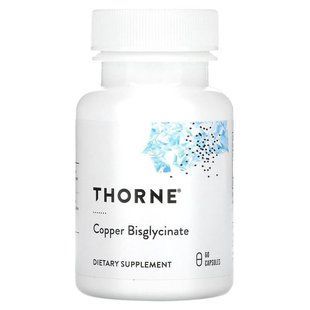 Мідь бігліцинат | 60 кап Thorne Research  693749003410 фото