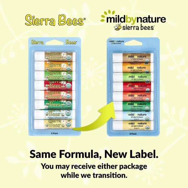 Sierra Bees набір органічних бальзамів для губ 8 шт по 4,25 г Mild By Nature 898220025619 фото