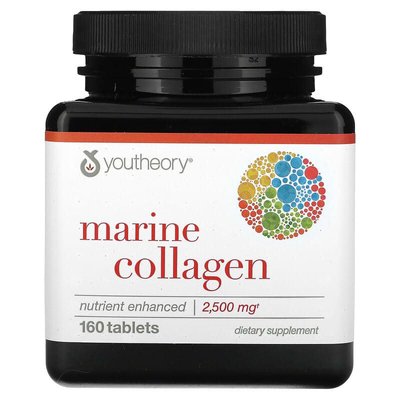 Морський колаген 500 мг | 160 таб Youtheory 853244003135 фото