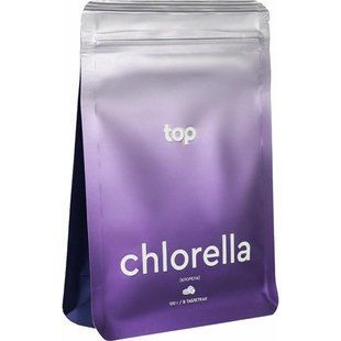 Хлорелла в таблетках 100 г 400 шт TOP Spirulina 4820296140107 фото