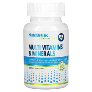 Мультивітаміни та мінерали | 100 кап NutriBiotic 728177001209 фото