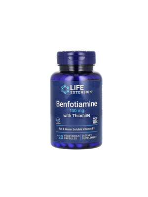 Бенфотіамін із тіаміном 100 мг 120 капсул Life Extension 737870920120 фото