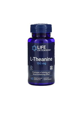 L-теанін 100 мг 60 капсул Life Extension 737870168362 фото