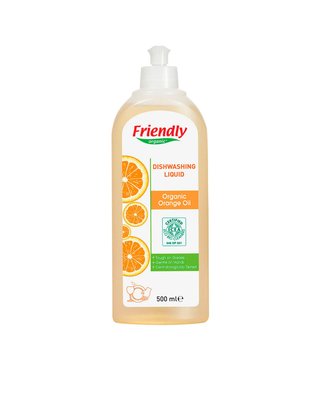 Средство для мытья посуды апельсиновое масло | 500 мл Friendly Organic  8680088180447 фото
