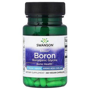 Бор 6 мг 60 веганських капсул Swanson 087614210285 фото