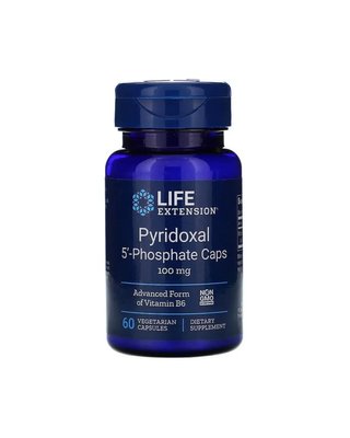 Піридоксаль-5-фосфат 100 мг 60 кап Life Extension  737870121763 фото