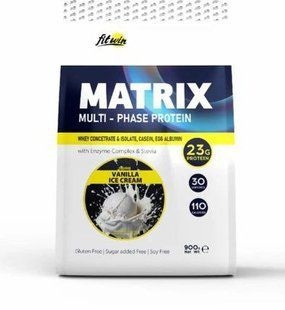 Комплексний протеїн MATRIX ванільне морозиво 0,9 кг 77% FitWin 4820273230180 фото