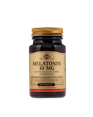 Мелатонін 10 мг 60 таб Solgar 20200153 033984019560 фото