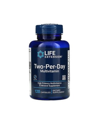 Мультивітаміни «двічі на день» 120 кап Life Extension 202040555 737870231417 фото