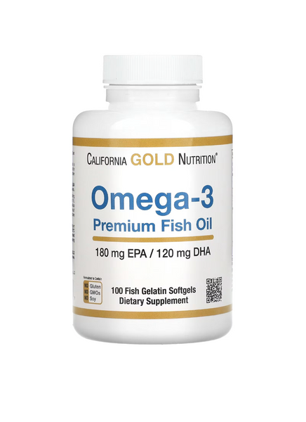 Омега-3 | 100 кап California Gold Nutrition 898220009527 фото