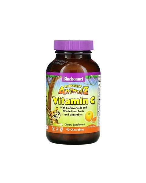 Витамин С для детей вкус апельсина | 90 жев таб Bluebonnet Nutrition 743715001923 фото