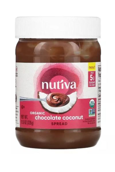 Шоколадно-кокосова паста органічна 326 г Nutiva 692752113765 фото