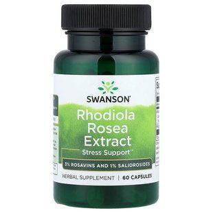 Екстракт родіоли рожевої 60 капсул Swanson 087614142883 фото