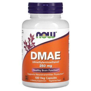 ДМАЕ 250 мг 100 кап Now Foods 733739030900 фото