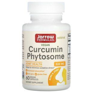 Куркуміну фітосоми 500 мг 60 веганських капсул Jarrow Formulas 790011140863 фото