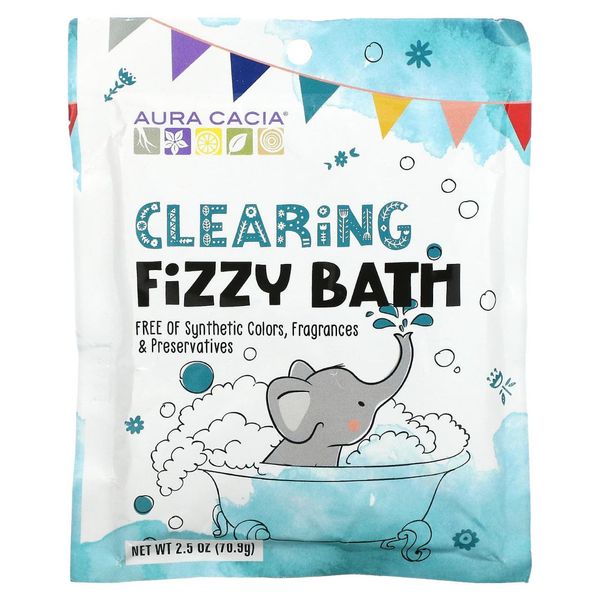 Порошок для ванни Clearing Fizzy Bath, 2.5 oz | 70.9 g Aura Cacia 051381889562 фото