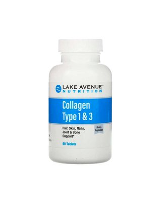 Гідролізований колаген 1 та 3 типу 1000 мг | 60 таб Lake Avenue Nutrition 20200115 898220015559 фото