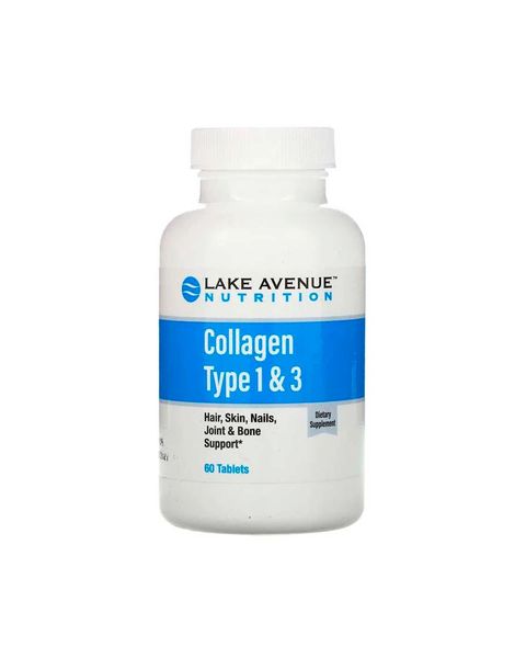 Гідролізований колаген 1 та 3 типу 1000 мг | 60 таб Lake Avenue Nutrition 20200115 898220015559 фото