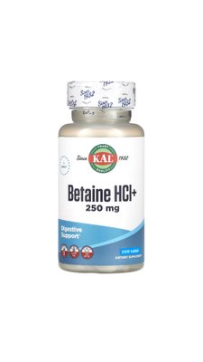 Бетаїн HCl + | 250 таб KAL  021245102694 фото
